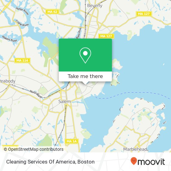 Cleaning Services Of America map