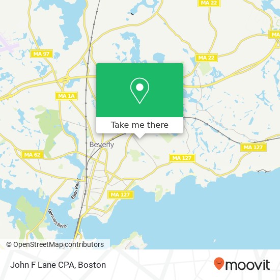 Mapa de John F Lane CPA