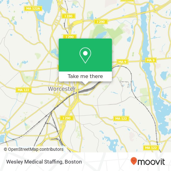 Wesley Medical Staffing map