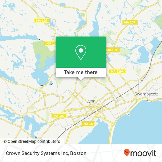 Crown Security Systems Inc map