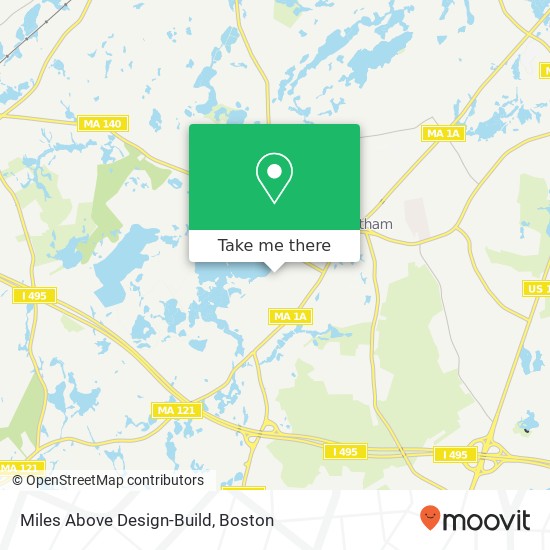 Miles Above Design-Build map