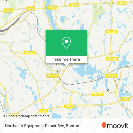 Northeast Equipment Repair Svc map