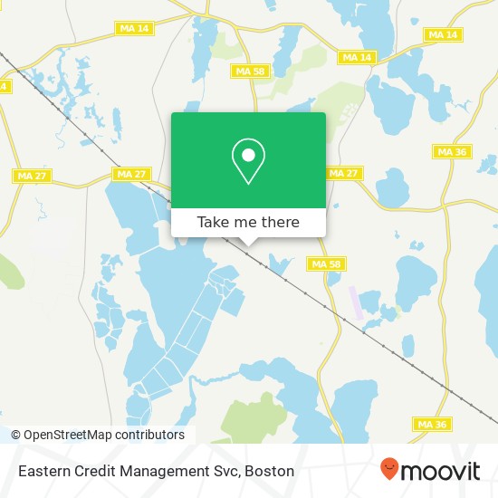 Eastern Credit Management Svc map
