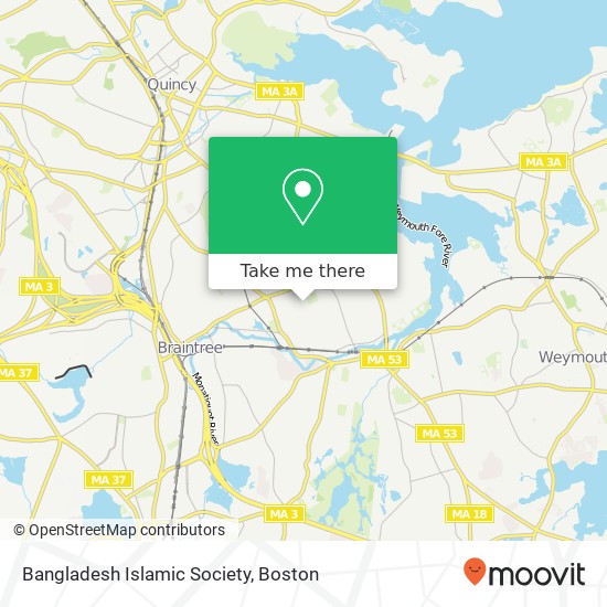 Mapa de Bangladesh Islamic Society