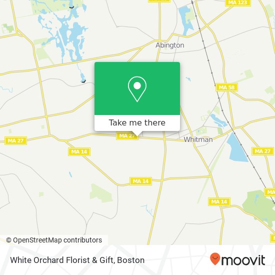 Mapa de White Orchard Florist & Gift