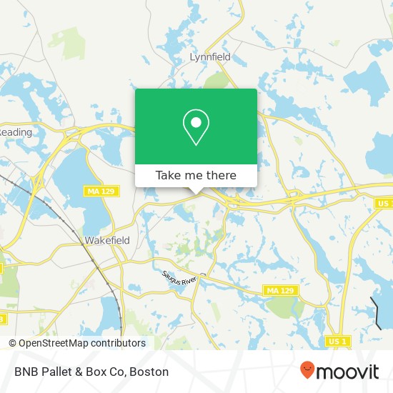 Mapa de BNB Pallet & Box Co