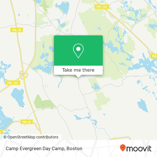 Camp Evergreen Day Camp map