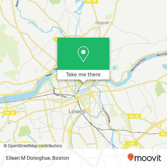 Eileen M Donoghue map