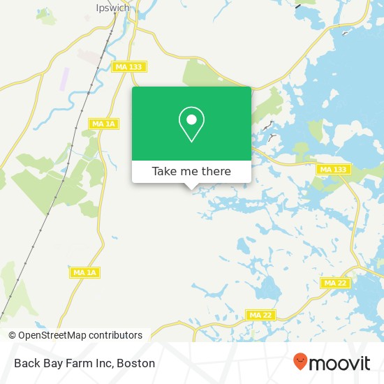 Back Bay Farm Inc map