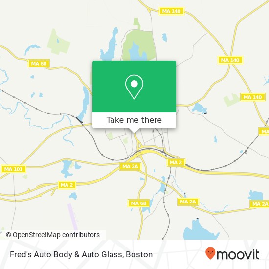 Mapa de Fred's Auto Body & Auto Glass