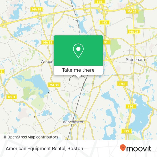 American Equipment Rental map