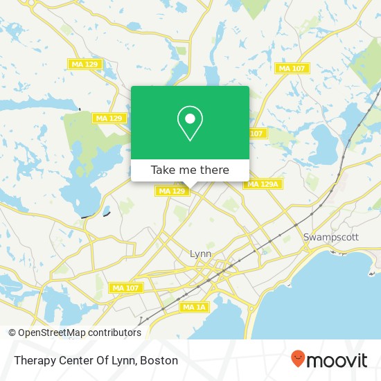Therapy Center Of Lynn map