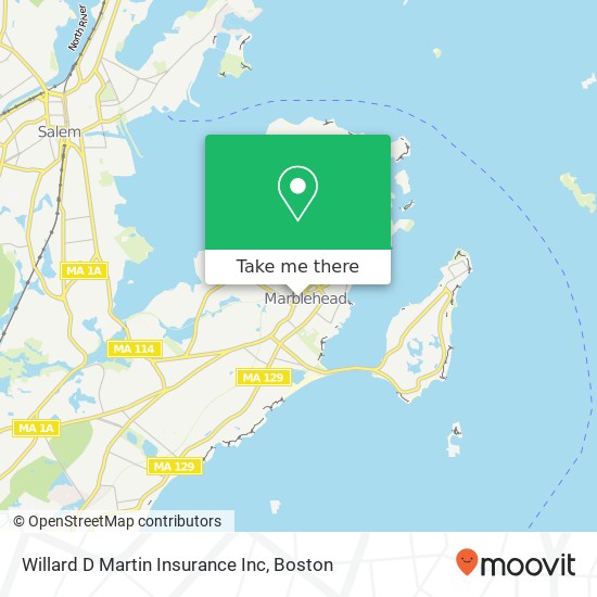 Mapa de Willard D Martin Insurance Inc