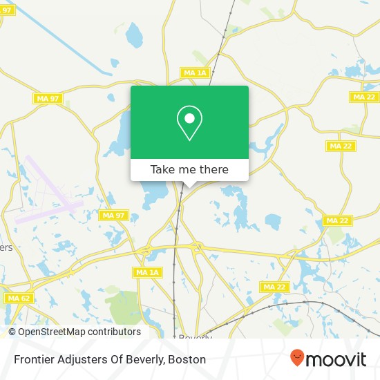 Frontier Adjusters Of Beverly map