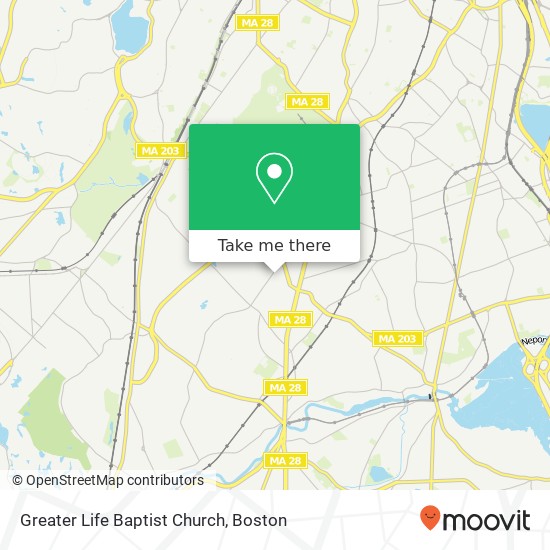 Greater Life Baptist Church map