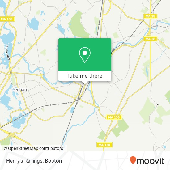 Henry's Railings map