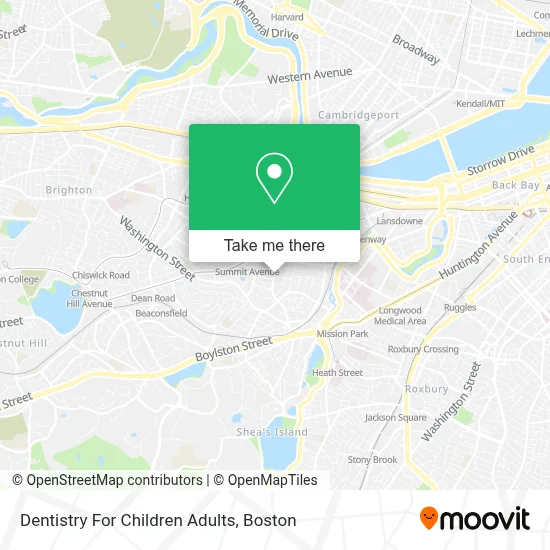 Dentistry For Children Adults map