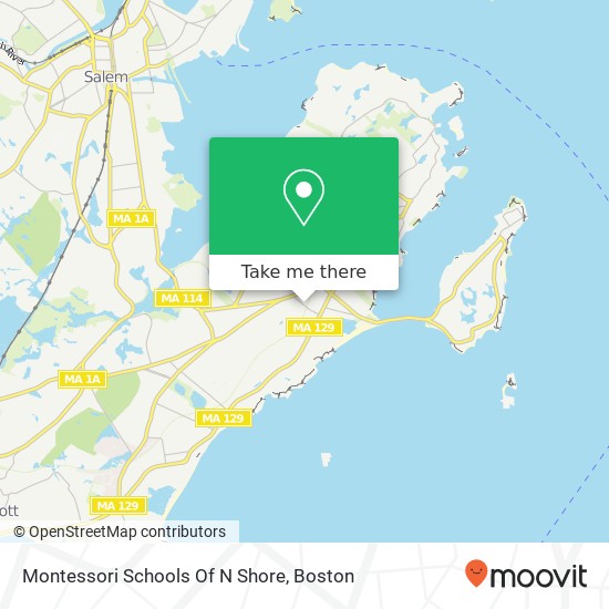 Montessori Schools Of N Shore map