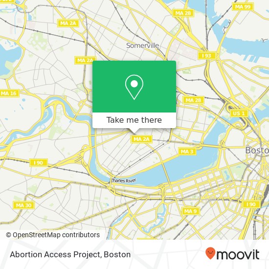 Abortion Access Project map