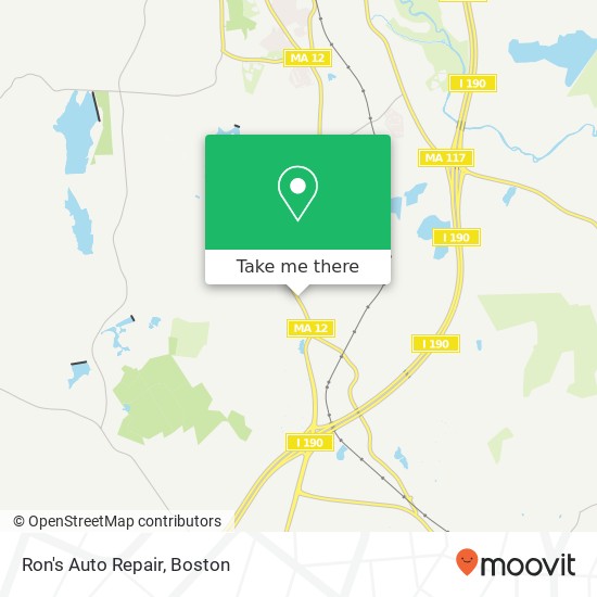 Ron's Auto Repair map