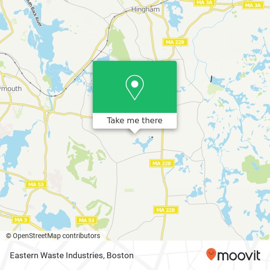Mapa de Eastern Waste Industries