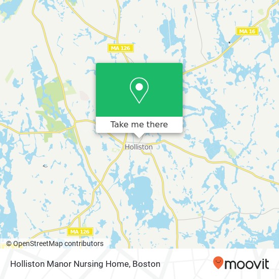 Mapa de Holliston Manor Nursing Home