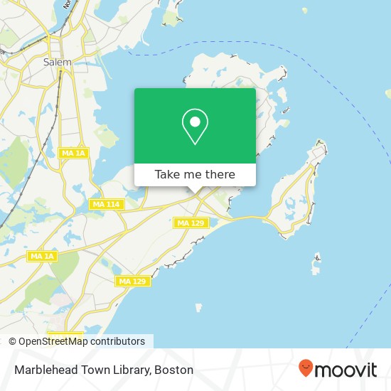 Mapa de Marblehead Town Library