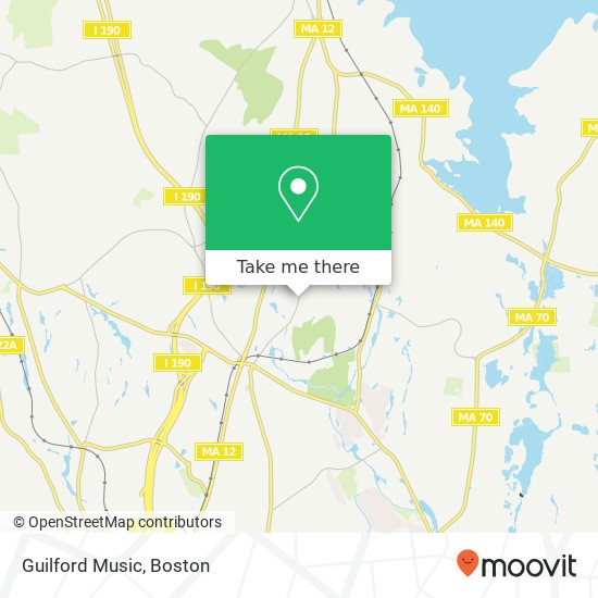 Guilford Music map