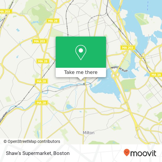 Shaw's Supermarket map