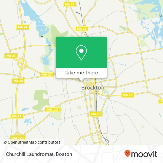 Churchill Laundromat map