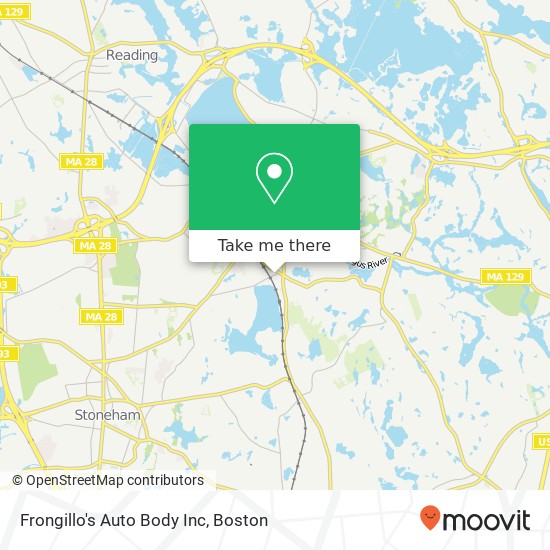 Frongillo's Auto Body Inc map