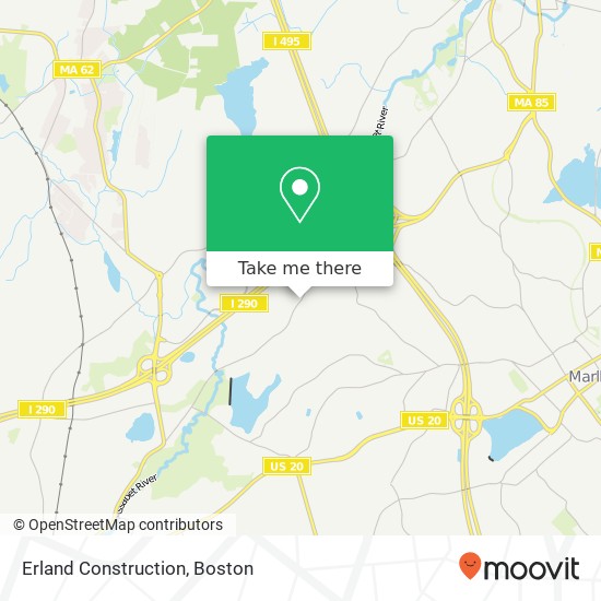 Erland Construction map