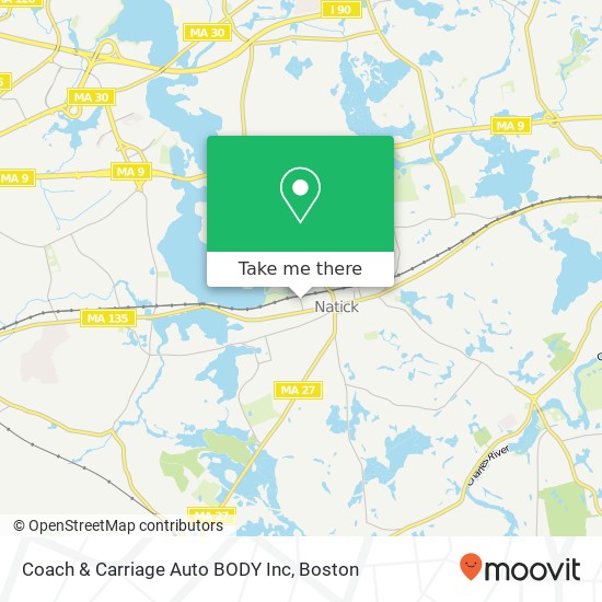 Mapa de Coach & Carriage Auto BODY Inc