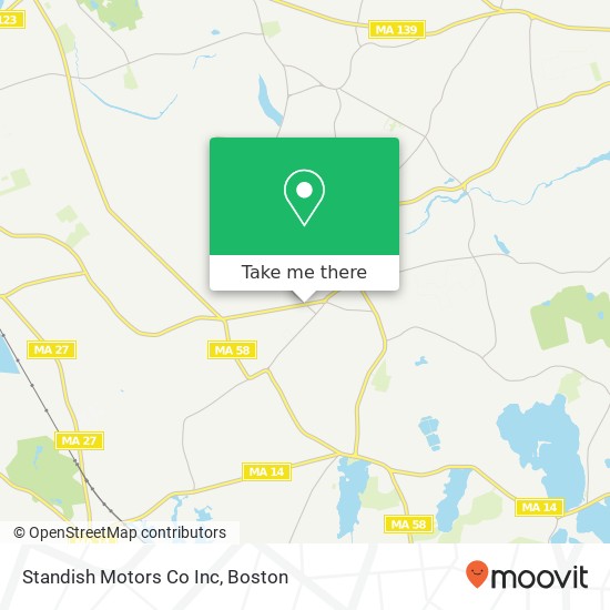Standish Motors Co Inc map