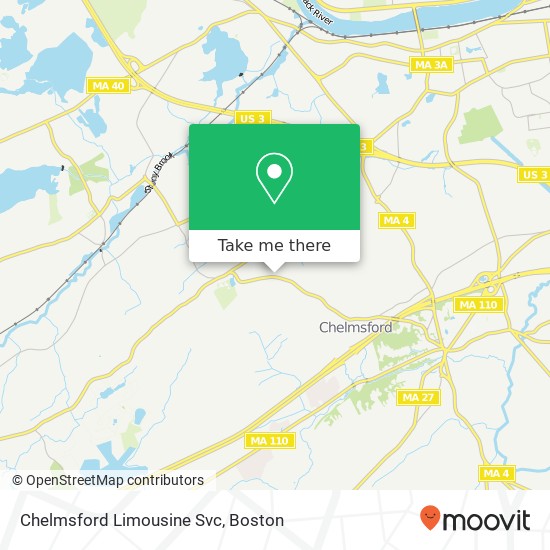 Mapa de Chelmsford Limousine Svc