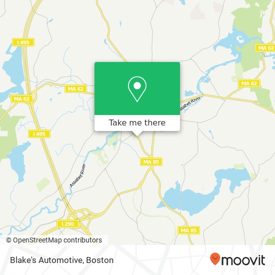 Blake's Automotive map