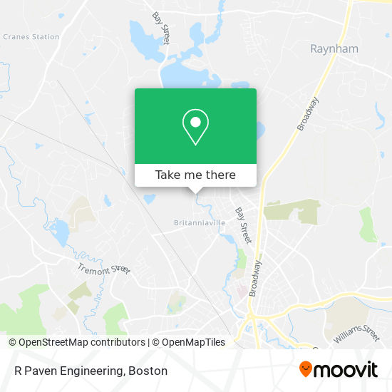 R Paven Engineering map