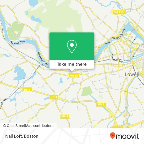 Mapa de Nail Loft