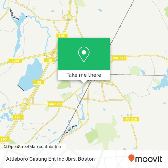 Mapa de Attleboro Casting Ent Inc Jbrs