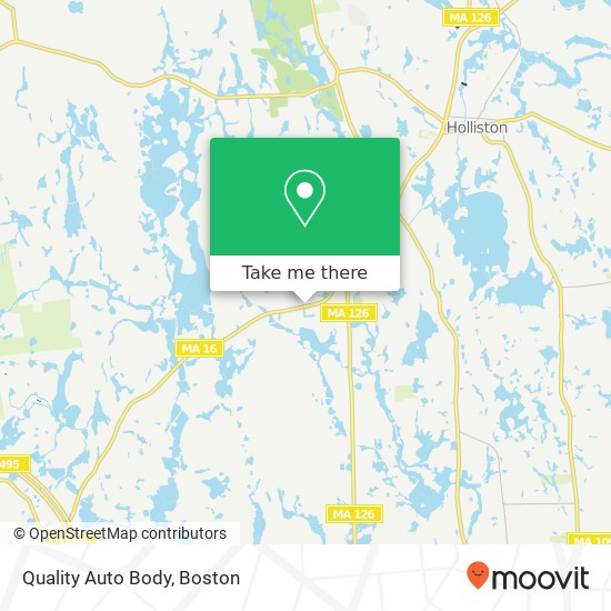 Mapa de Quality Auto Body