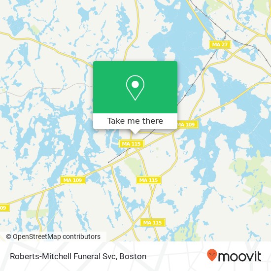 Mapa de Roberts-Mitchell Funeral Svc