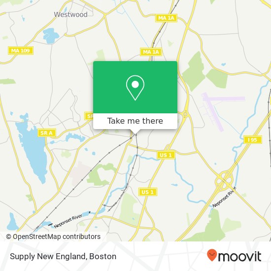 Mapa de Supply New England