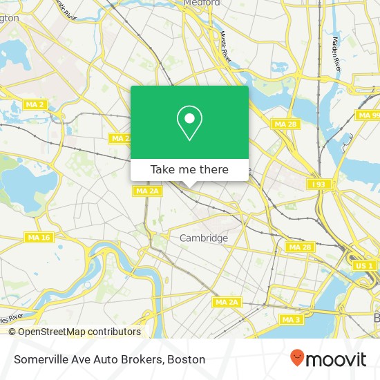 Mapa de Somerville Ave Auto Brokers