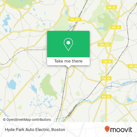 Mapa de Hyde Park Auto Electric