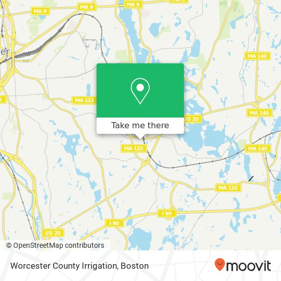 Mapa de Worcester County Irrigation