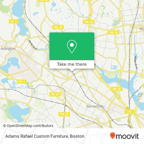 Adams Rafael Custom Furniture map