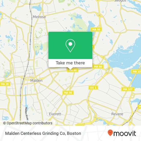 Mapa de Malden Centerless Grinding Co