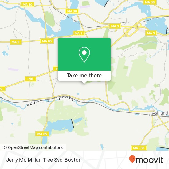 Jerry Mc Millan Tree Svc map