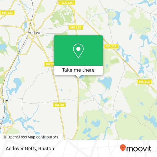 Andover Getty map