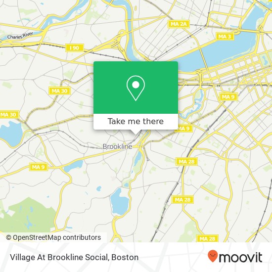 Village At Brookline Social map